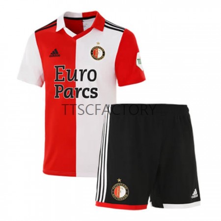 Koszulka Feyenoord Rotterdam Dziecięcy Domowe Stroje Piłkarskie 2022/23 Krótki Rękaw